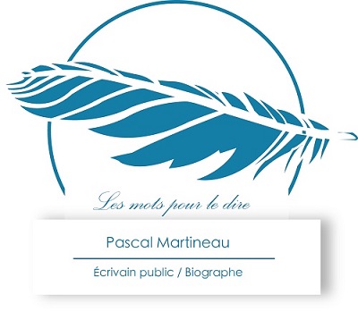 Logo pascal martineau, écrivain public