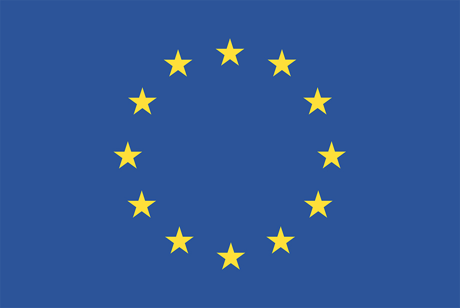 Drapeau européen symbolisant les transactions intracommunautaires