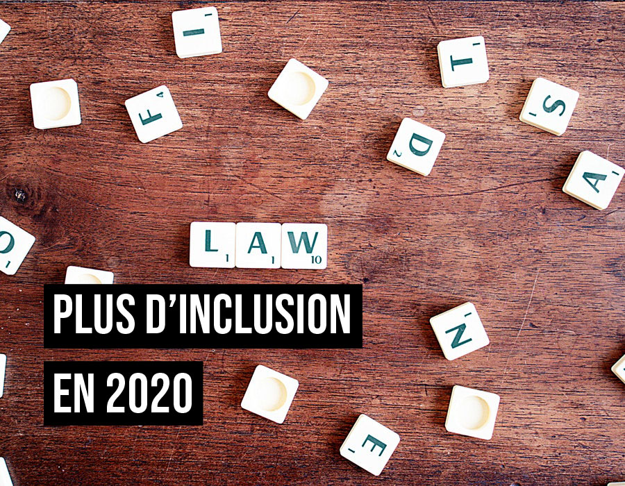 image représentant le mot loi pour plus d'inclusion en 2020