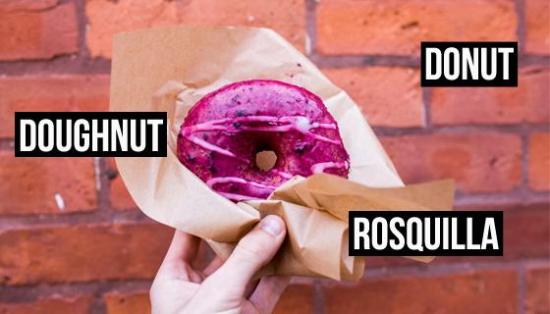 Un donut, traduit dans plusieurs langues